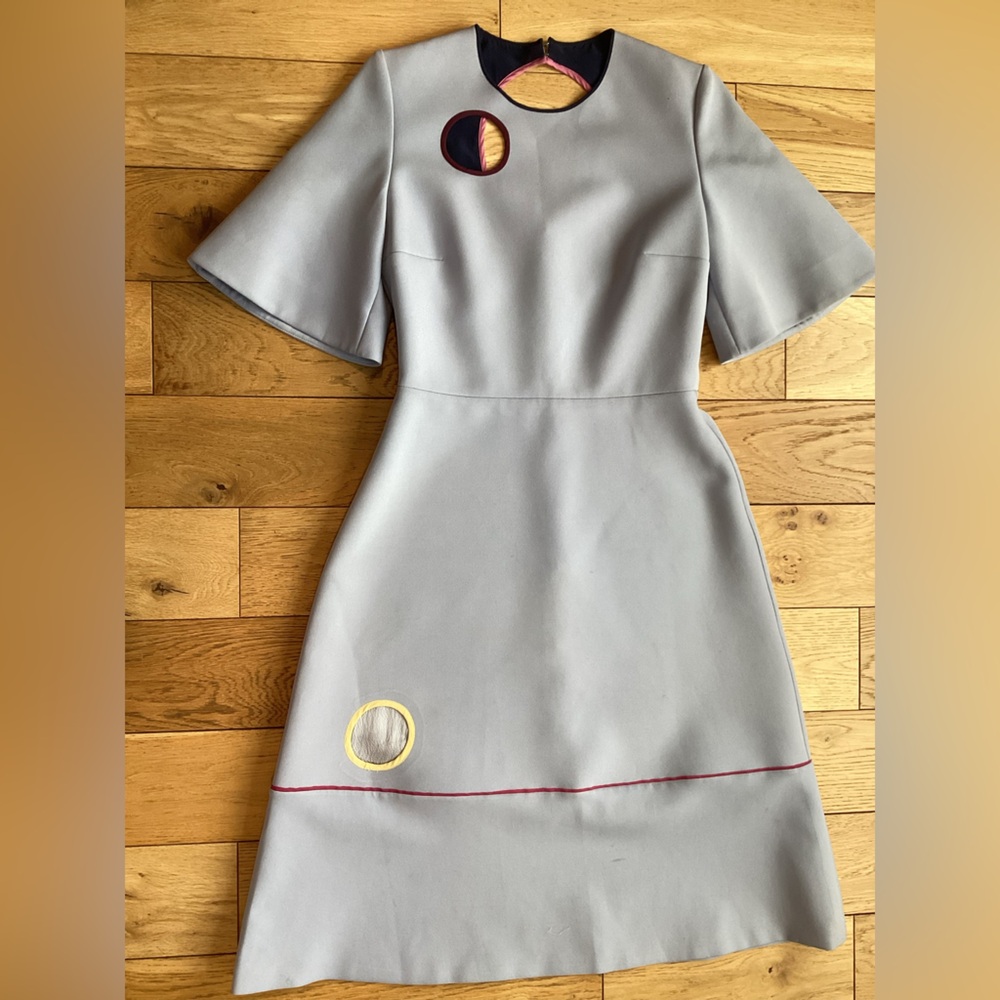 Roksanda light purple A-Line Dress with Circle Cutouts maxi dress